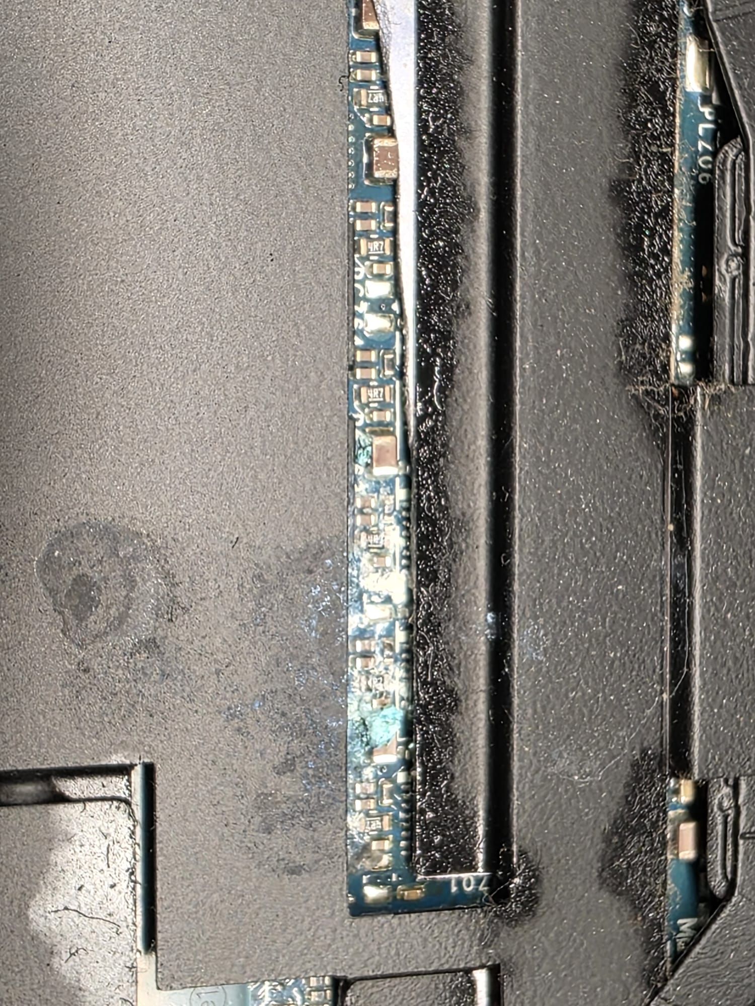 Alienware laptop spillage repair in progress